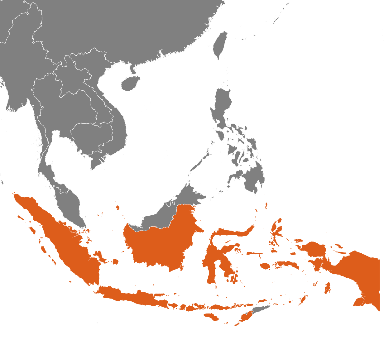 Indonesien på kartan